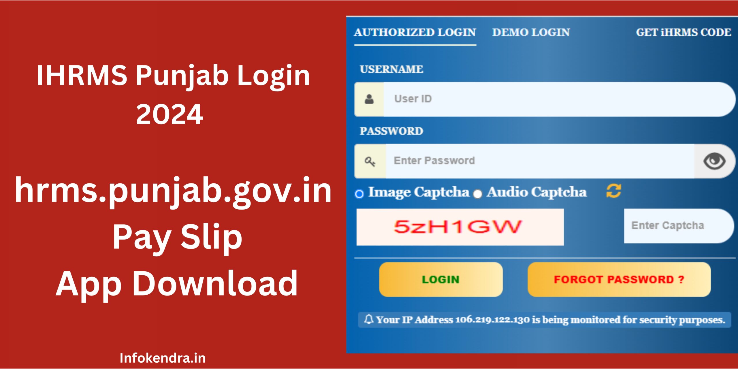 IHRMS Punjab Login 2024 hrms.punjab.gov.in, Pay Slip, App Download